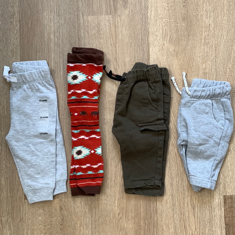 4 Pairs of Pants - 3M Baby